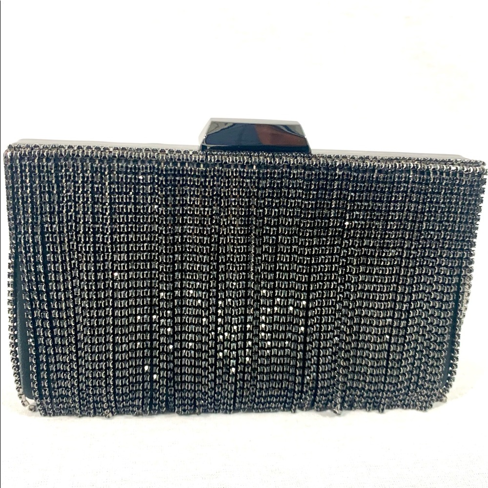 ELEGANT AND SASSY CLUTCH W/ GUNMETAL HARDWARE